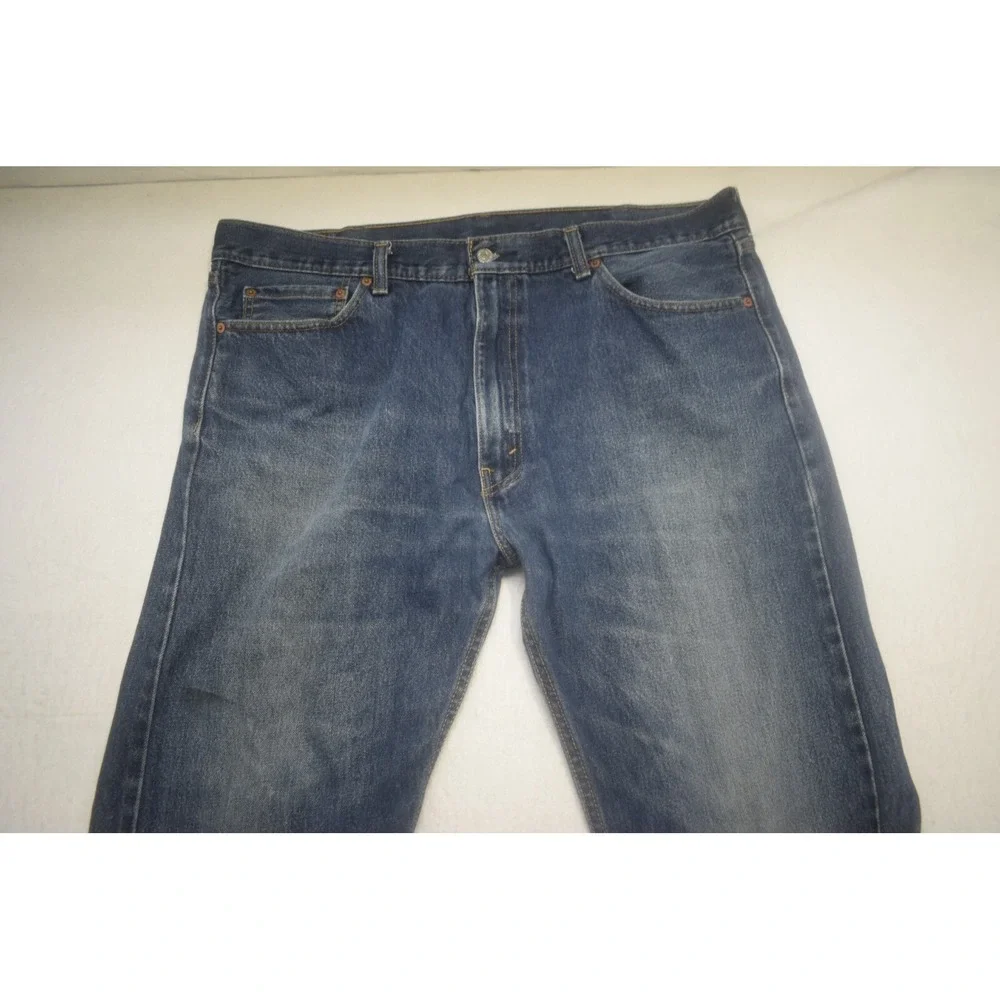 Levi's 505 Regular Fit Straight Leg Denim Blue Jeans‎ Mens Size 40 x 32